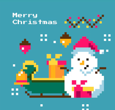 Cute:48fyo-Ndsp4= Christmas Pixel Art