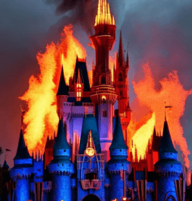 Did the Disney Castle Catches on Fire